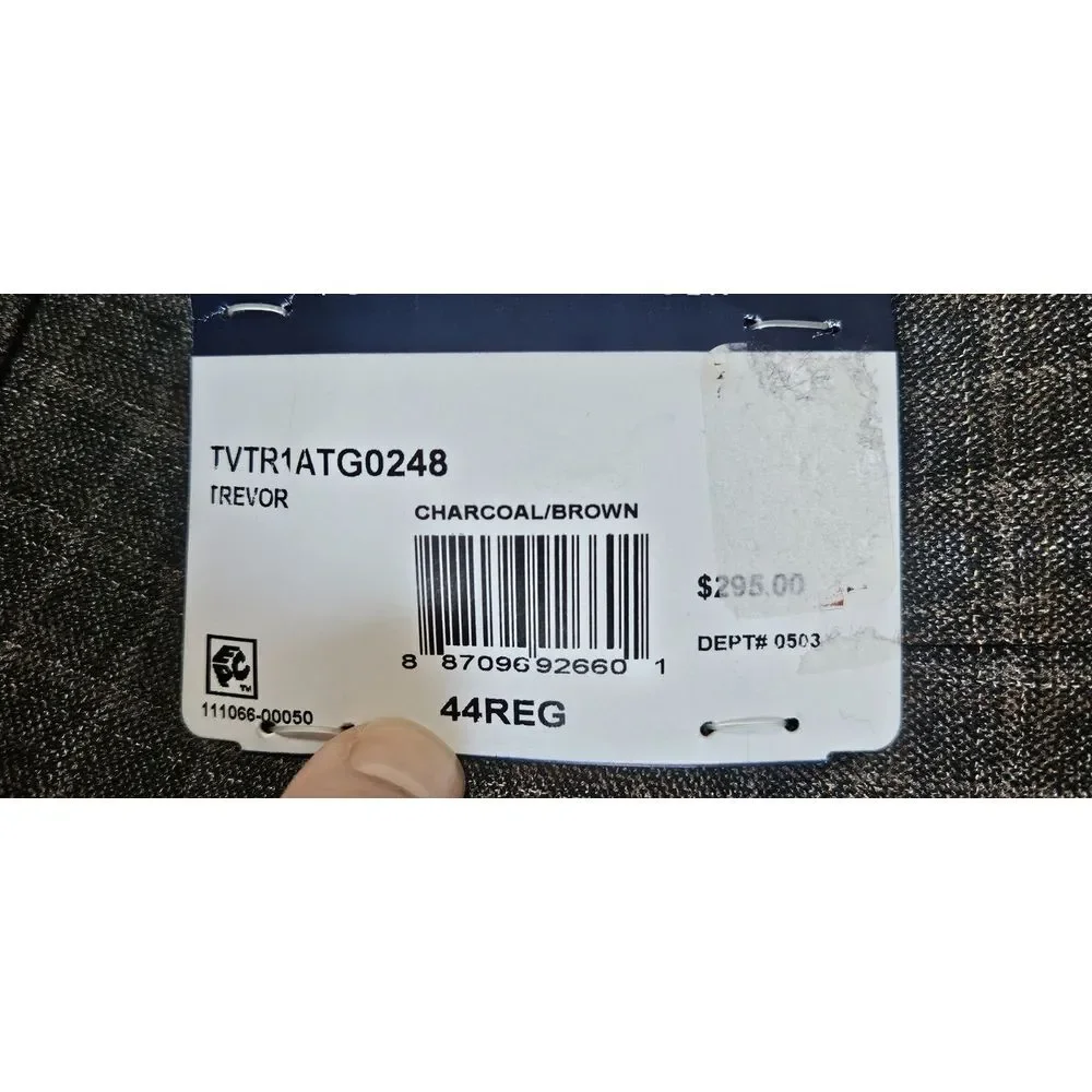 NWT Tommy Hilfiger TREVOR‎ THEFLEX sport coat charcoal brown 44REG